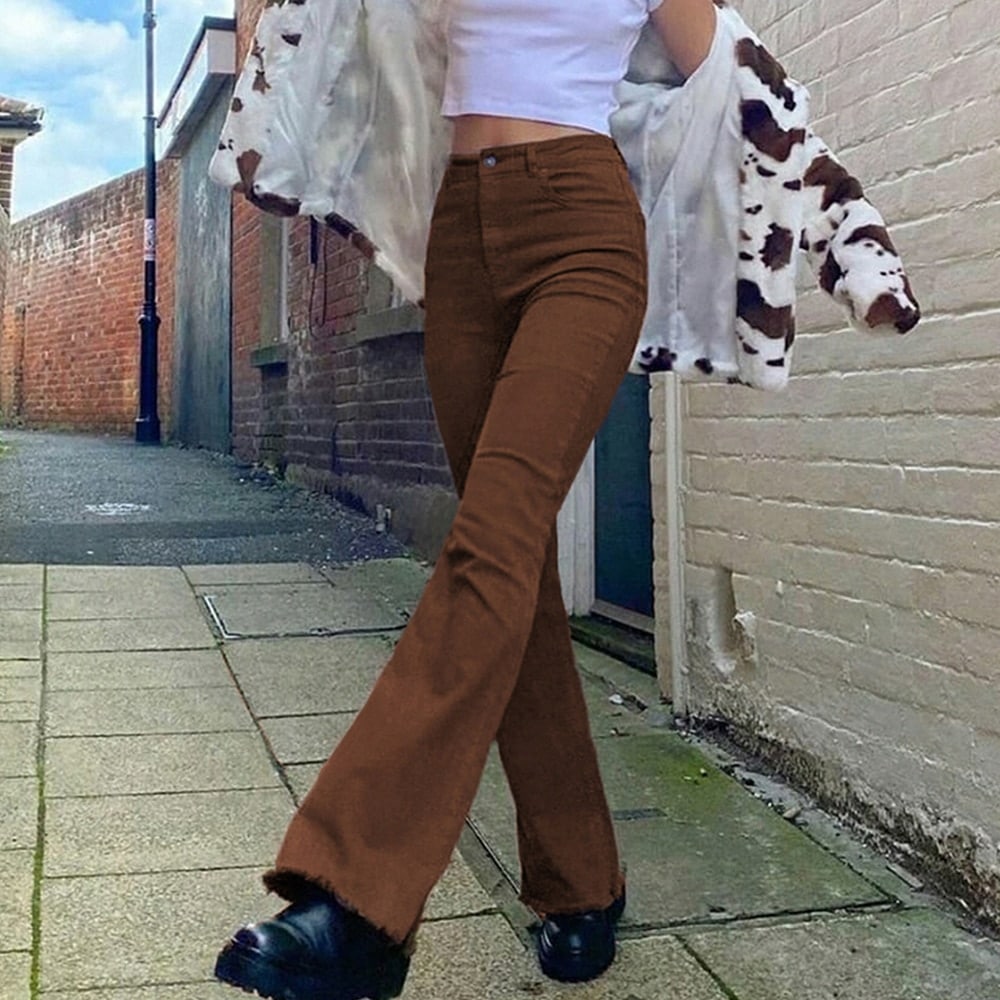 Brown Flared jeans