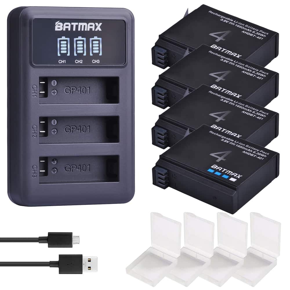 4 Battery 1 Charger