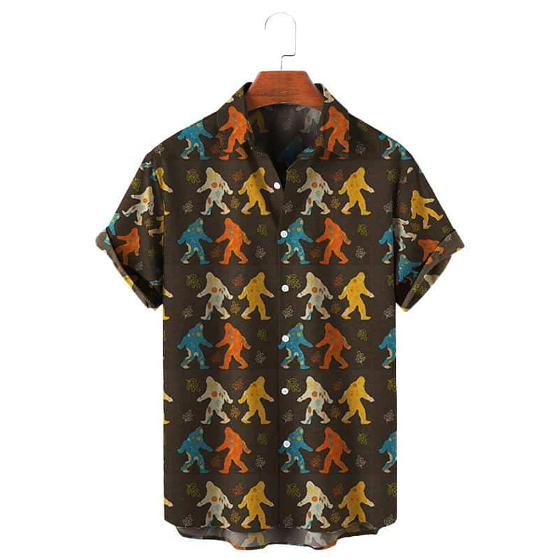2021 New shirts for men Summer Floral Elements 3d Digital Printing Trend Loose Short-Sleeved Men's Shirt Top 6xl Large Size